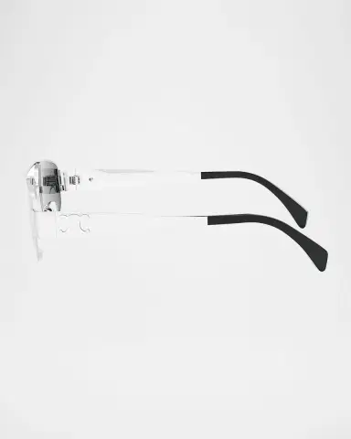 Celine Men's Triomphe Pilot Metal Sunglasses | Thumbnail 4