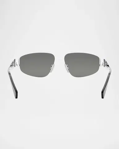 Celine Men's Triomphe Pilot Metal Sunglasses | Thumbnail 5
