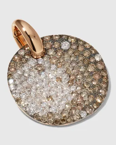 Pomellato Sabbia Two-Tone Diamond Pendant in 18K Rose Gold | Thumbnail 2