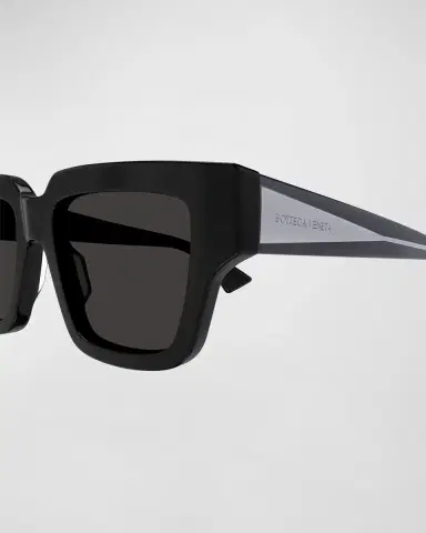 Bottega Veneta Engraved Logo Acetate Cat Eye Sunglasses | Thumbnail 2