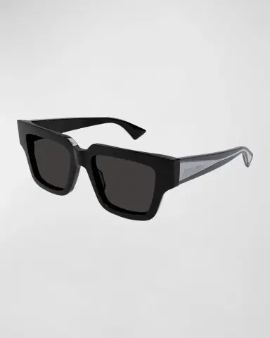 Bottega Veneta Engraved Logo Acetate Cat Eye Sunglasses | Thumbnail 3