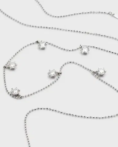 Graziela Gems 18K Medium Gold Floating Diamond Necklace | Thumbnail 2 Graziela Gems 18K Medium Gold Floating Diamond Necklace | Thumbnail 2