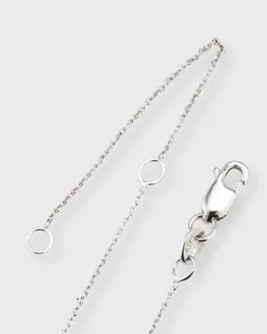 Roberto Coin 18K White Gold Diamond Snake Pendant Necklace | Thumbnail 3 Roberto Coin 18K White Gold Diamond Snake Pendant Necklace | Thumbnail 3