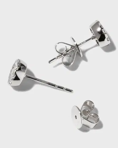 Mémoire 18k White Gold Diamond Bouquet Stud Earrings, 0.65tcw | Thumbnail 3