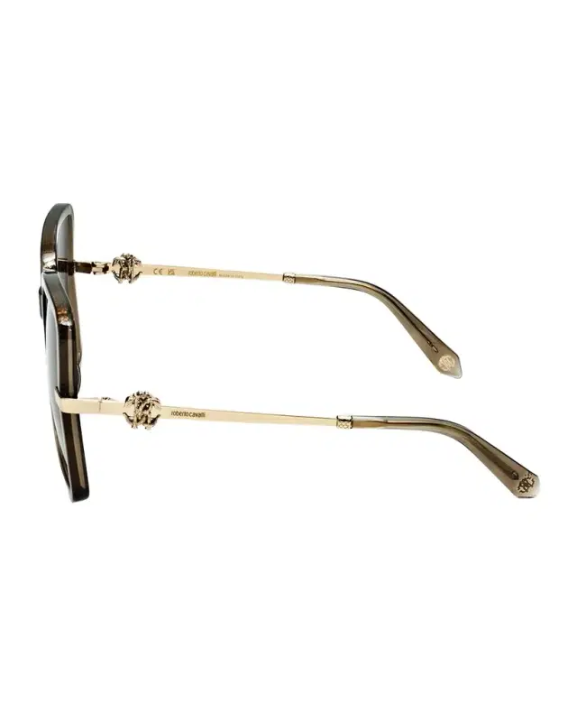 RC Logo Acetate & Metal Square Sunglasses