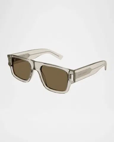 Saint Laurent Men's SL 659 Acetate Rectangle Sunglasses | Thumbnail 2 Saint Laurent Men's SL 659 Acetate Rectangle Sunglasses | Thumbnail 2