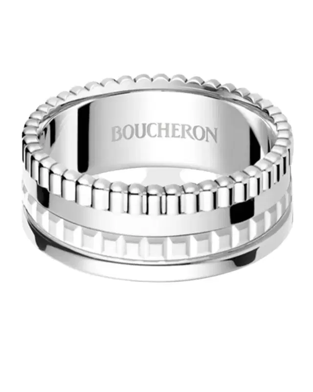 Quatre 18K White Gold Narrow Ring