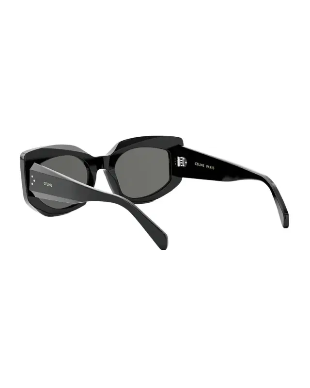 Bold 3 Dots Acetate Butterfly Sunglasses