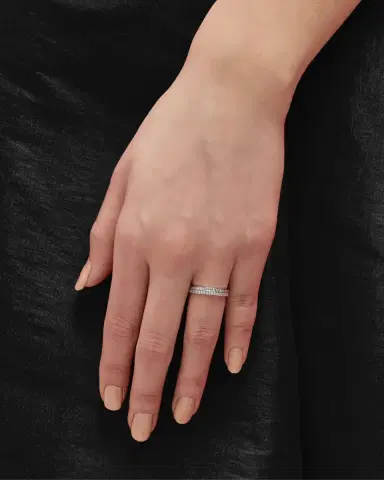 Boucheron Quatre 18K White Gold Radiant Edition Diamond Band Ring | Thumbnail 2 Boucheron Quatre 18K White Gold Radiant Edition Diamond Band Ring | Thumbnail 2