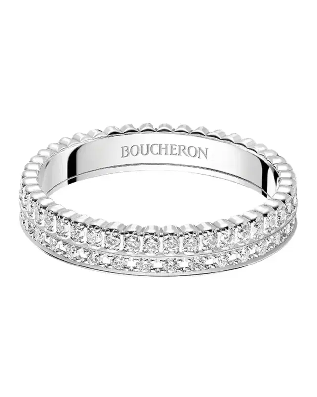Quatre 18K White Gold Radiant Edition Diamond Band Ring