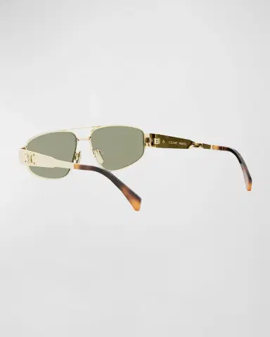 Celine Triomphe Metal Aviator Sunglasses | Thumbnail 2 Celine Triomphe Metal Aviator Sunglasses | Thumbnail 2