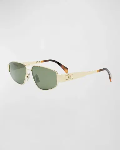 Celine Triomphe Metal Aviator Sunglasses | Thumbnail 3 Celine Triomphe Metal Aviator Sunglasses | Thumbnail 3