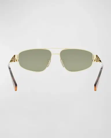 Celine Triomphe Metal Aviator Sunglasses | Thumbnail 5 Celine Triomphe Metal Aviator Sunglasses | Thumbnail 5