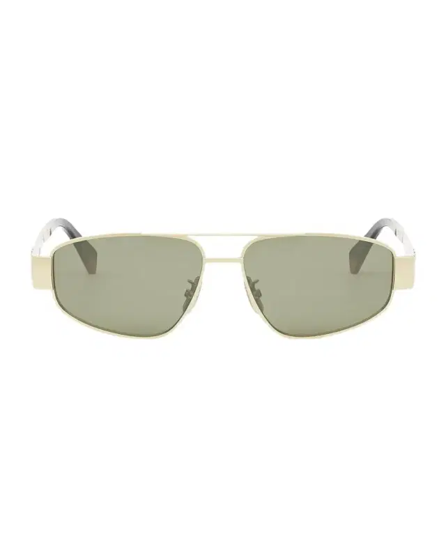 CELINE Triomphe Metal Aviator Sunglasses
