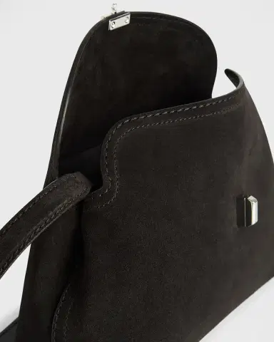 TOTEME T-Lock Clutch Bag in Smooth Suede | Thumbnail 4 TOTEME T-Lock Clutch Bag in Smooth Suede | Thumbnail 4