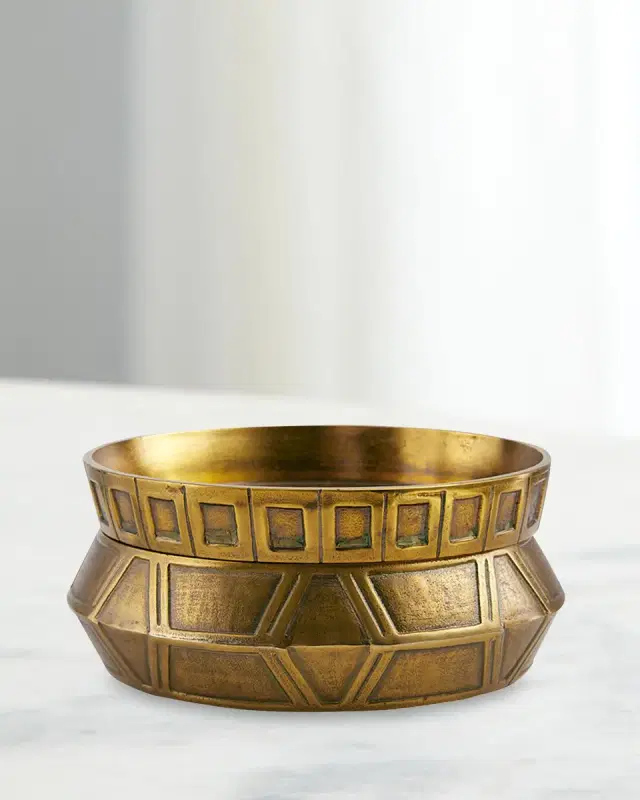 Arteriors Millenia Stacked Large Centerpieces, Set of 2