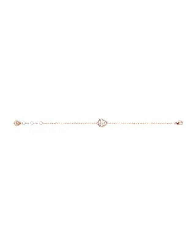 Serpent Boheme 18K Rose Gold Diamond Motif Bracelet