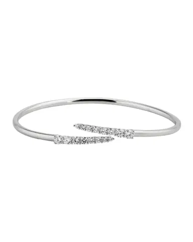Mémoire White Gold Diamond Bypass Bracelet, 1.05-1.17tcw | Thumbnail 1