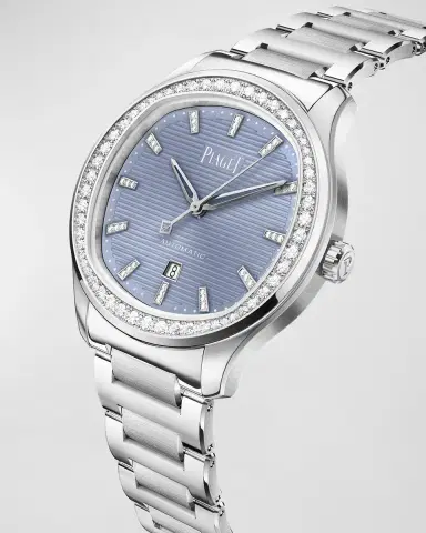 PIAGET Polo 36mm Stainless Steel Blue Dial Diamond Watch | Thumbnail 3