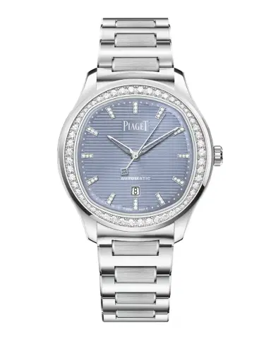 PIAGET Polo 36mm Stainless Steel Blue Dial Diamond Watch | Thumbnail 1