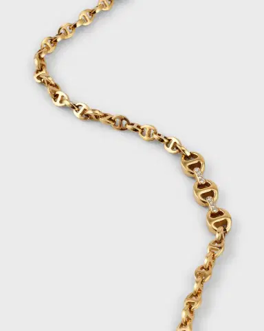 Hoorsenbuhs 18K Yellow Gold Diamond Open-Link Chain Necklace | Thumbnail 2