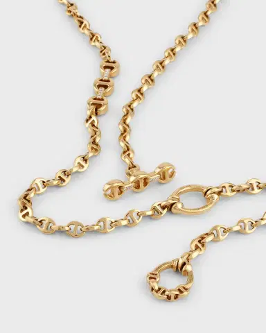 Hoorsenbuhs 18K Yellow Gold Diamond Open-Link Chain Necklace | Thumbnail 3