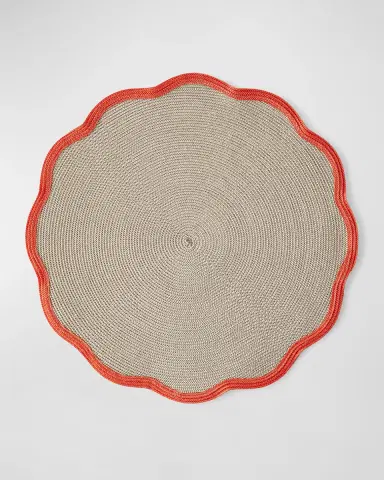 Deborah Rhodes Spring Scallop Border Placemats | Thumbnail 2 Deborah Rhodes Spring Scallop Border Placemats | Thumbnail 2