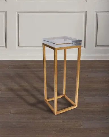 Port 68 Drake Acrylic & Gold Leaf Accent Table | Thumbnail 2