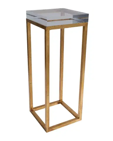 Port 68 Drake Acrylic & Gold Leaf Accent Table | Thumbnail 1