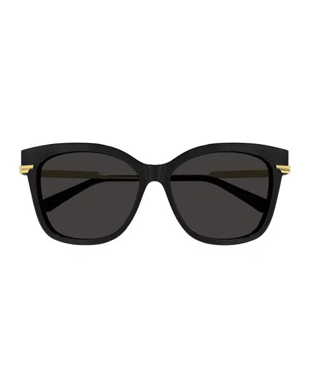 Bottega Veneta Engraved Logo Acetate & Metal Cat-Eye Sunglasses