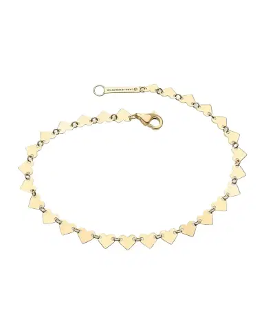 LANA 14K Gold Laser Heart Chain Bracelet | Thumbnail 1