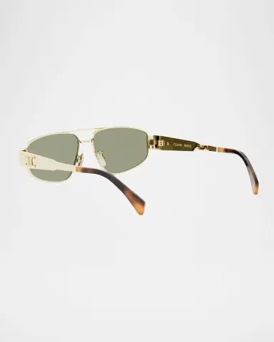 Celine Men's Triomphe Pilot Metal Sunglasses | Thumbnail 2 Celine Men's Triomphe Pilot Metal Sunglasses | Thumbnail 2