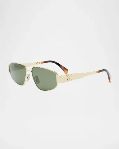 Celine Men's Triomphe Pilot Metal Sunglasses | Thumbnail 3 Celine Men's Triomphe Pilot Metal Sunglasses | Thumbnail 3