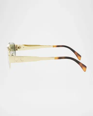 Celine Men's Triomphe Pilot Metal Sunglasses | Thumbnail 4 Celine Men's Triomphe Pilot Metal Sunglasses | Thumbnail 4