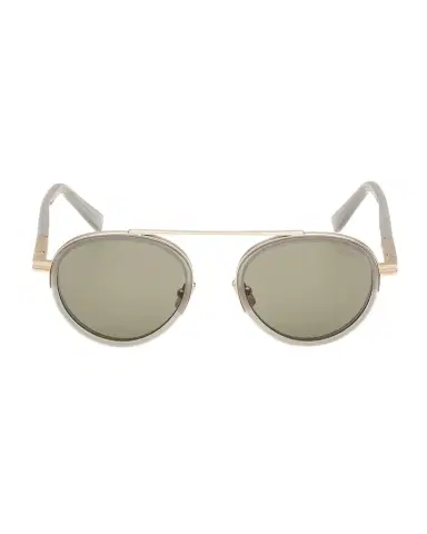 Zegna Men's ORIZZONTE II Metal-Acetate Round Sunglasses | Thumbnail 1
