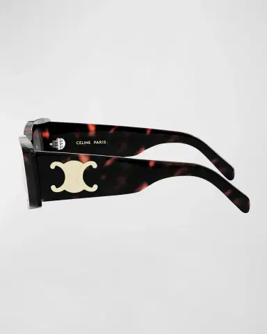 CELINE Triomphe Acetate Rectangle Sunglasses | Thumbnail 3 CELINE Triomphe Acetate Rectangle Sunglasses | Thumbnail 3