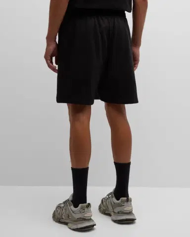 Balenciaga Men 's Side-Logo Sweat Shorts | Thumbnail 3