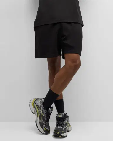 Balenciaga Men 's Side-Logo Sweat Shorts | Thumbnail 5