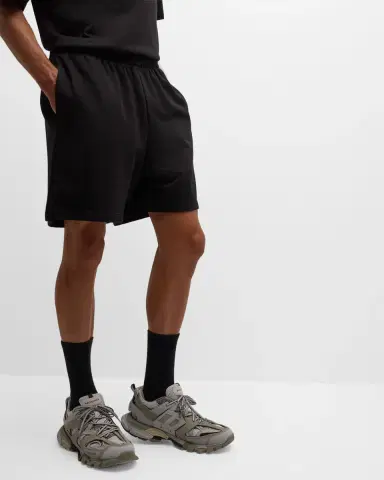 Balenciaga Men 's Side-Logo Sweat Shorts | Thumbnail 6
