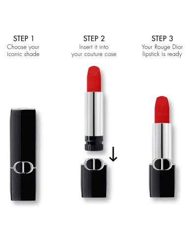 Dior Rouge Velvet Lipstick | Thumbnail 3