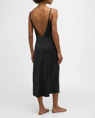 Lunya Backless Washable Silk Mini Slip Dress | Thumbnail 3 Lunya Backless Washable Silk Mini Slip Dress | Thumbnail 3