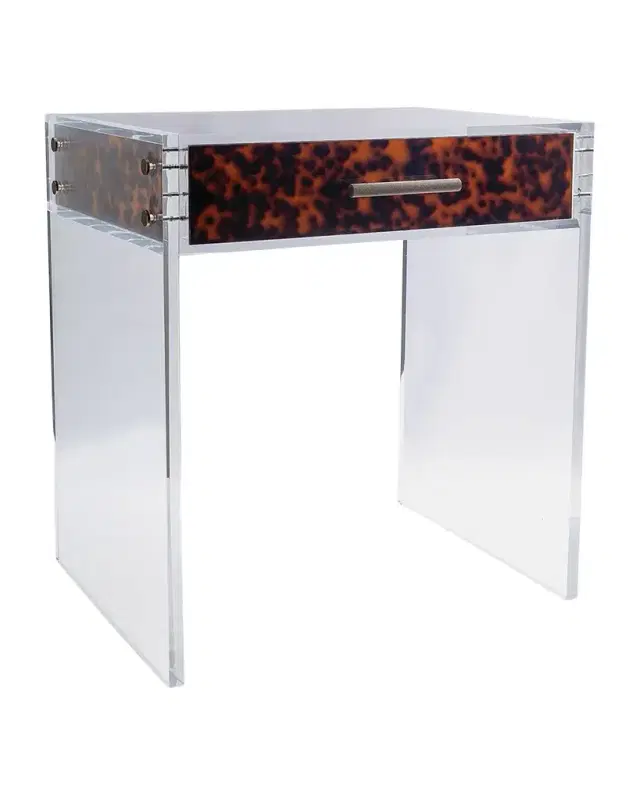 Port 68 Milan Tortoise Tray Top End Table