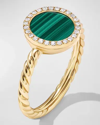 David Yurman DY Elements Ring with Gemstone and Diamonds in 18K Gold, 11mm | Thumbnail 2