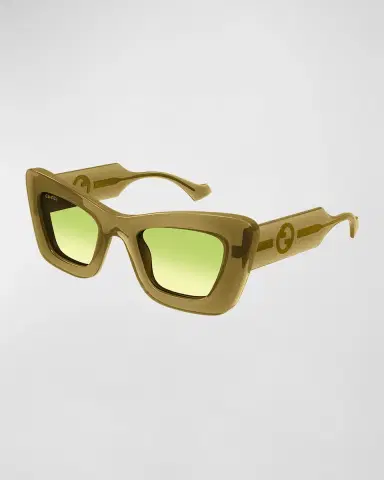 Gucci GG Plastic Cat-Eye Sunglasses | Thumbnail 2 Gucci GG Plastic Cat-Eye Sunglasses | Thumbnail 2