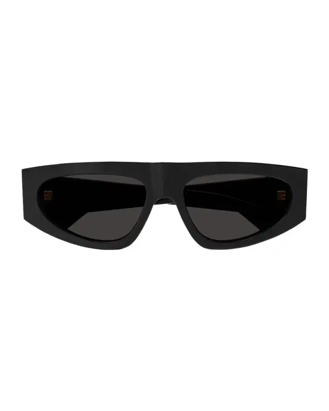 Bottega Veneta Engraved Logo Acetate Rectangle Sunglasses