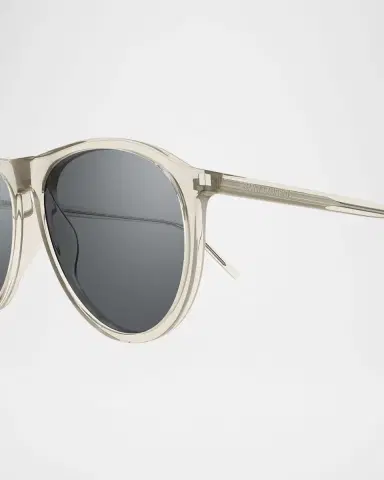 Saint Laurent Men's Sl 667 Acetate Oval Sunglasses | Thumbnail 2 Saint Laurent Men's Sl 667 Acetate Oval Sunglasses | Thumbnail 2