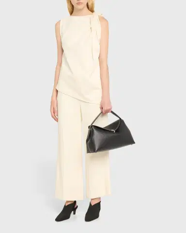 TOTEME T-Lock Top Handle Bag in Pebble Grain Leather | Thumbnail 5 TOTEME T-Lock Top Handle Bag in Pebble Grain Leather | Thumbnail 5
