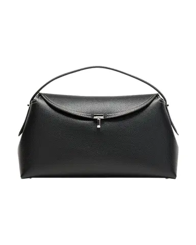 TOTEME T-Lock Top Handle Bag in Pebble Grain Leather | Thumbnail 1 TOTEME T-Lock Top Handle Bag in Pebble Grain Leather | Thumbnail 1