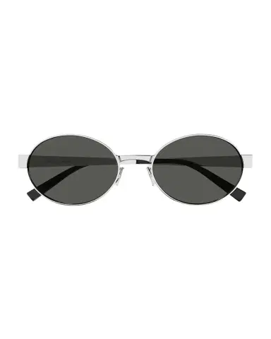 Saint Laurent Logo Metal Oval Sunglasses | Thumbnail 1
