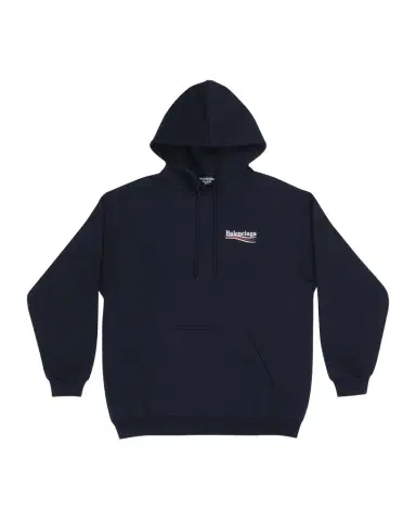 Balenciaga Men 's Political Campaign Logo Hoodie | Thumbnail 1